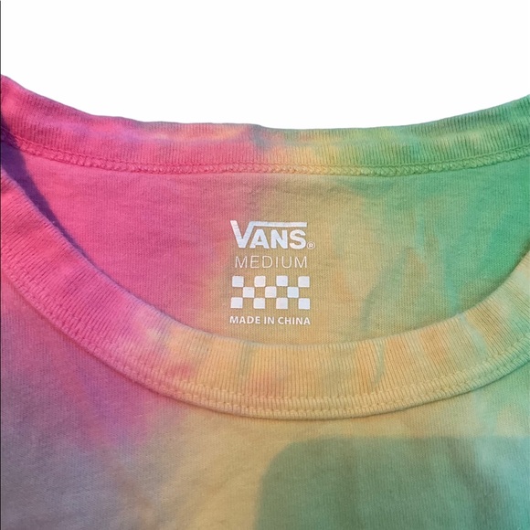 Vans Ladies Unique Tie Dye Short Sleeve Tee Shirt - Picture 7 of 10